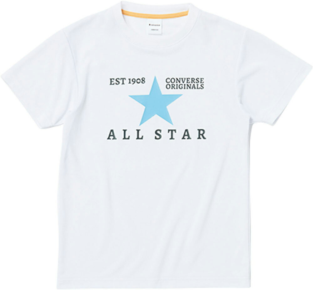 CN-CB431352-1100-160 コンバース ジュニアプリントTシャツ（ホワイト・サイズ：160cm） CONVERSE