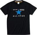 CN-CB431352-1923-150 コンバース ジュニアプリントTシャツ(ブラック/ブルー・サイズ:150cm) CONVERSE