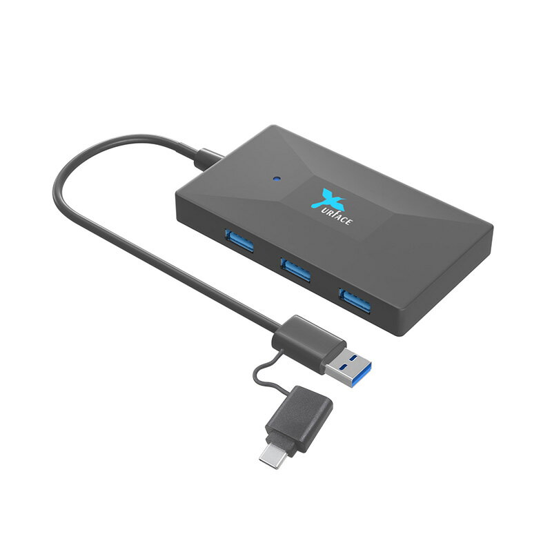 IMD-CS712 ߥǥ USB-A/Type-Cޥϥ֥ץ USB3.0 Hub  Smart Card Reader With Type-C Adapter