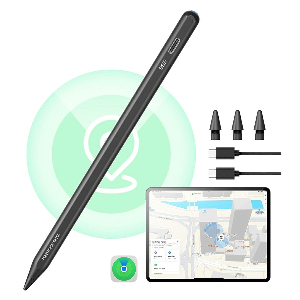 ESR Geo Digital Pencil - iPad用ペンシル Black 6C0060104...