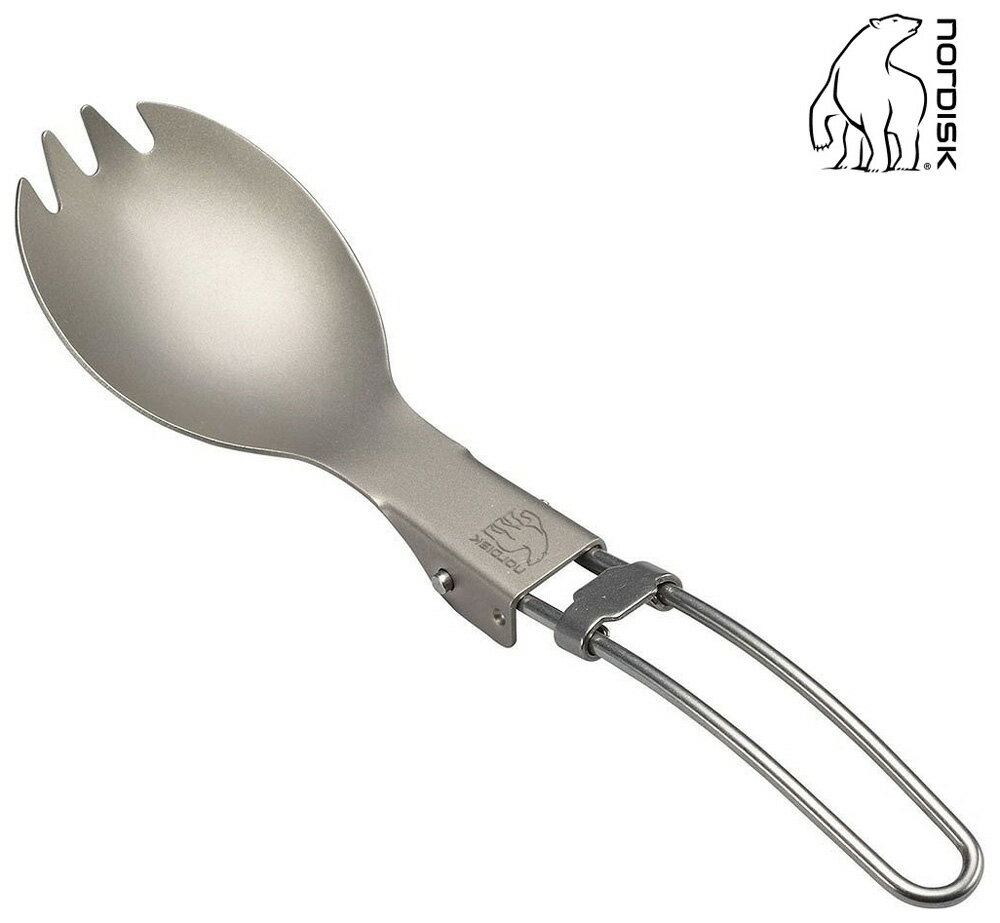 NORDISK (ノルディスク) チタン製 折りたたみ式 先割れスプーン 119025 Titanium Spork