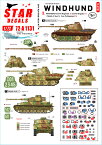 STAR DECALS 1/72 WWII ドイツ ヴィントフント部隊#3 第16戦車連隊/第111装甲旅団のパンサー戦車G型と第116装甲師団のIV号戦車J型【SD72-A1131】 デカール
