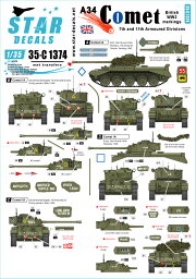 STAR DECALS 1/35 WWII イギリス A34コメット 第7機甲師団/第11機甲師団【SD35-C1374】 デカール