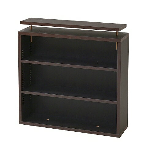JK-PLAN(ジェイケイ・プラン) 1cmピッチ大収納ラック上置き幅60(ダークブラウン) YHK-0215-DB [YHK0215..