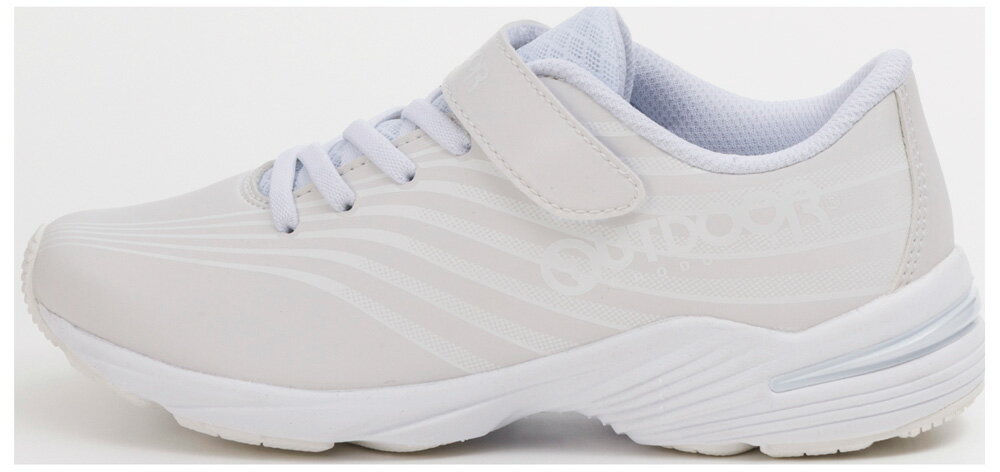 OUTDOOR PRODUCTS ジュニア スニーカー（ホワイト/ホワイト・サイズ：24.0cm） ODP-J200-WH/WH-240 KE7..