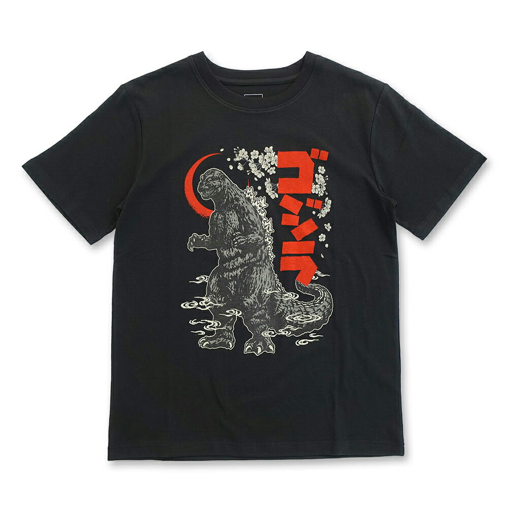 ファインプラス ゴジラ ポスタープリント Tシャツ（D柄・サイズ：L） 22863243-D-L