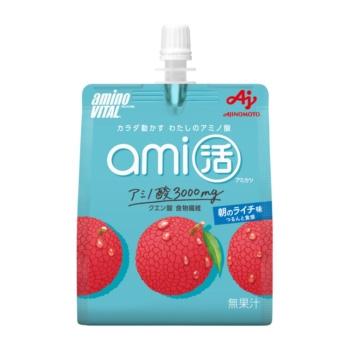 アミノバイタル ami活　ゼリードリンク 朝のライチ味 180g 味の素 AVアミカツゼリ-アサノライチアジ