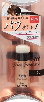 スーパーミリオンヘアー ヘアファンデーション スティックタイプ ブラック 3g ルアン SMHヘアフアンデ BK