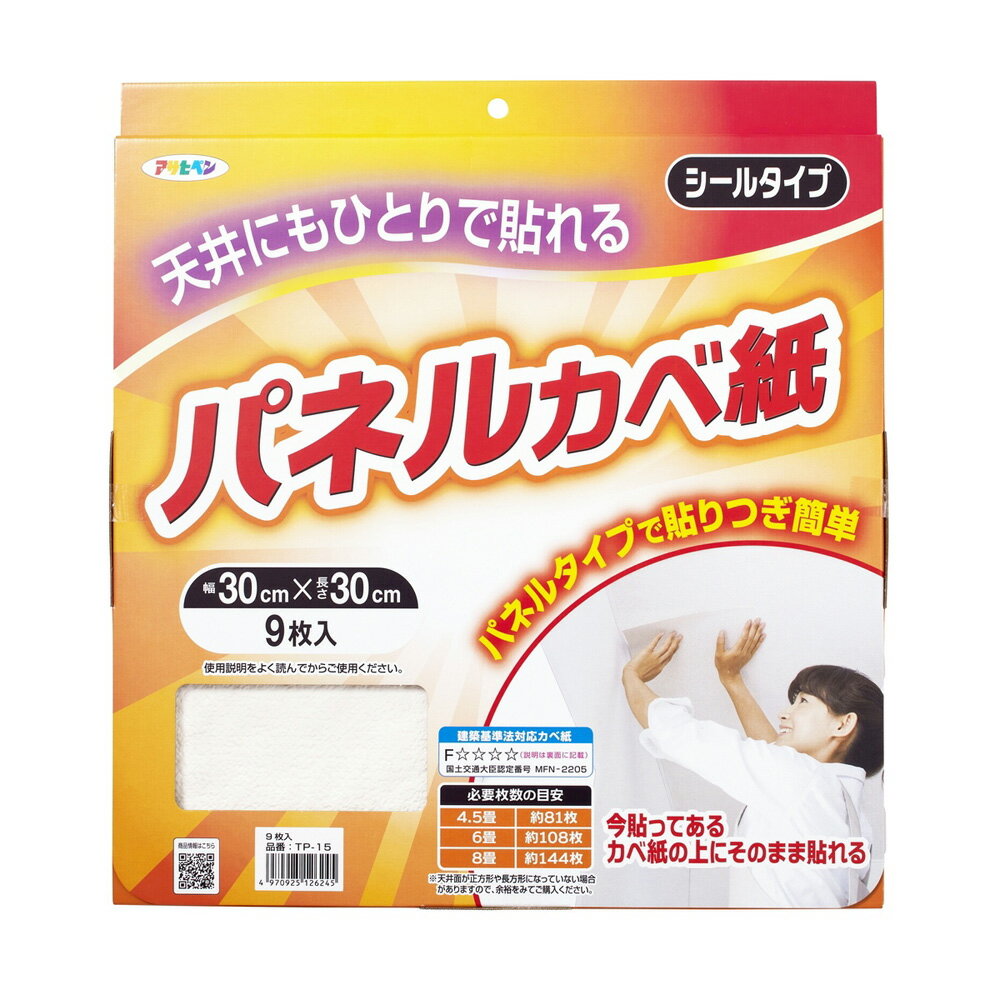 アサヒペン 天井用パネルカベ紙 9枚入り　TP-15 TP-15 [TP15アサヒペン]