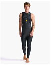 2XU メンズ トライアスロン用ウェットスーツ プロペル P:1 スリーブレス(BLK-ABN・サイズ:XS) MW4992C-BLK-ABN-XS