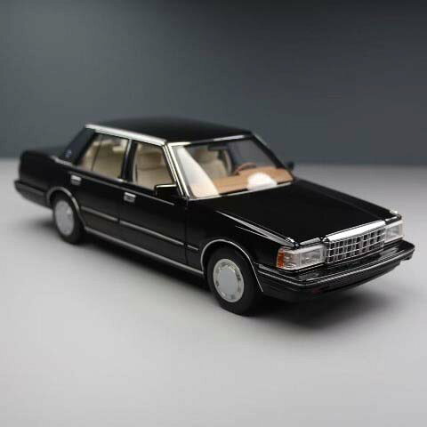 XiaoGuang MODEL 1/18 トヨタ クラウン MS122 ブラック （内装ベージュ）【8250612B-2】 ミニカー