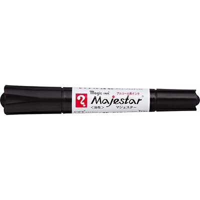 寺西化学工業 マジックインキ マジェスター 細 太書き両用 1本入り（黒） Majestar MMJ50-T1