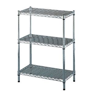 アイリスオーヤマ メタルラック（3段・66cm幅）奥行36cm 高さ90cm ポール径25mm MR-6509 IRIS [MR6509]