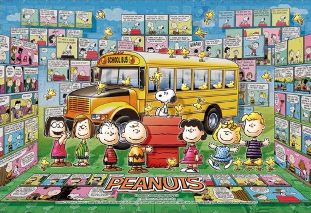 エポック社 PEANUTS ホログラム コミックヒストリー 300ピース【28-703】 ジグソーパズル