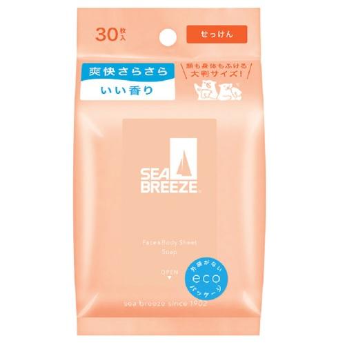 SEA BREEZE シーブリーズ フェイス＆ボディシート N せっけん 30枚 ファイントゥデイ SB F＆Bシ-トN セ..