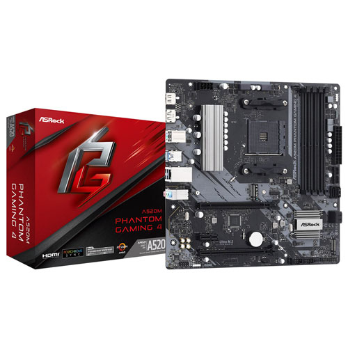 ASRock（アスロック） ASRock A520M Phantom Gaming 4 / Micro ATX対応マザーボード PHANTOMGAMING4