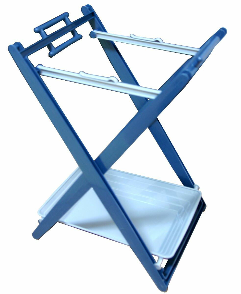 HK-ECST-BL 平和工業 エコロスタンド1段（ブルー） コンビニ、スーパーの袋をリサイクル 汁漏れ防止トレーつき [HKECSTBL]