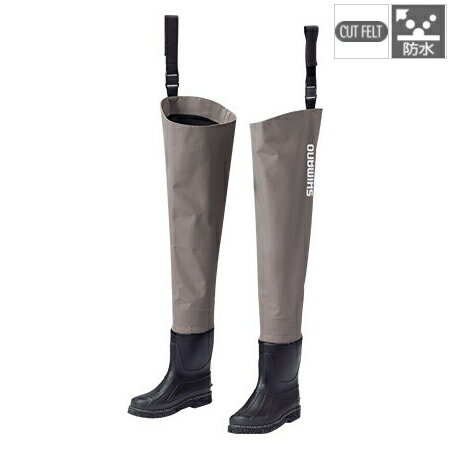 シマノ ハイパーウェーダー(ヒップ・フェルトソール) SSサイズ(スモークグレー) 667700 SHIMANO FF-056T