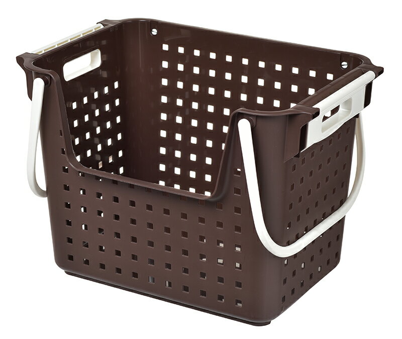ヒマラヤ化学 積重ねワイドバスケット (ブラウン) HMRY-2075BR [HMRY2075BR]