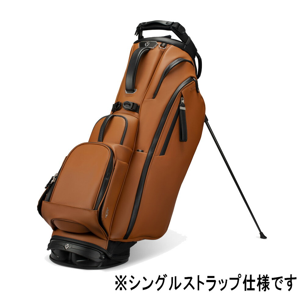 ベゼル PLAYER 5.0 Stand PRO キャディバッグ シングルストラップ（Heritage Brown・9.5型・47インチクラブ対応） VSL-PLY5.0PRO-HRTG-S VESSEL GOLF ゴルフ