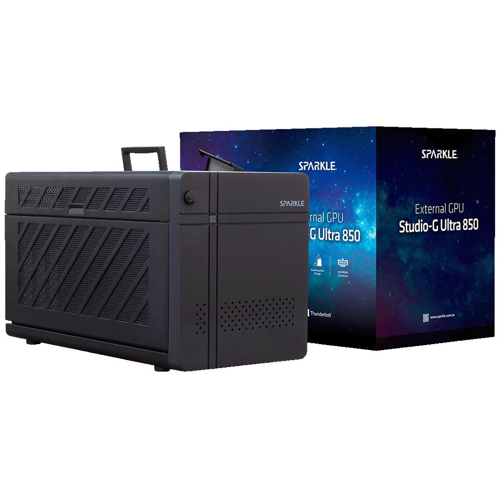 SPARKLE｜スパークル Studio-G Ultra 850 Thunderbolt 5対応 外付けGPUボックス 電源ユニット850W搭載 【グラフィックスカード 別売】 TBX-850FAB