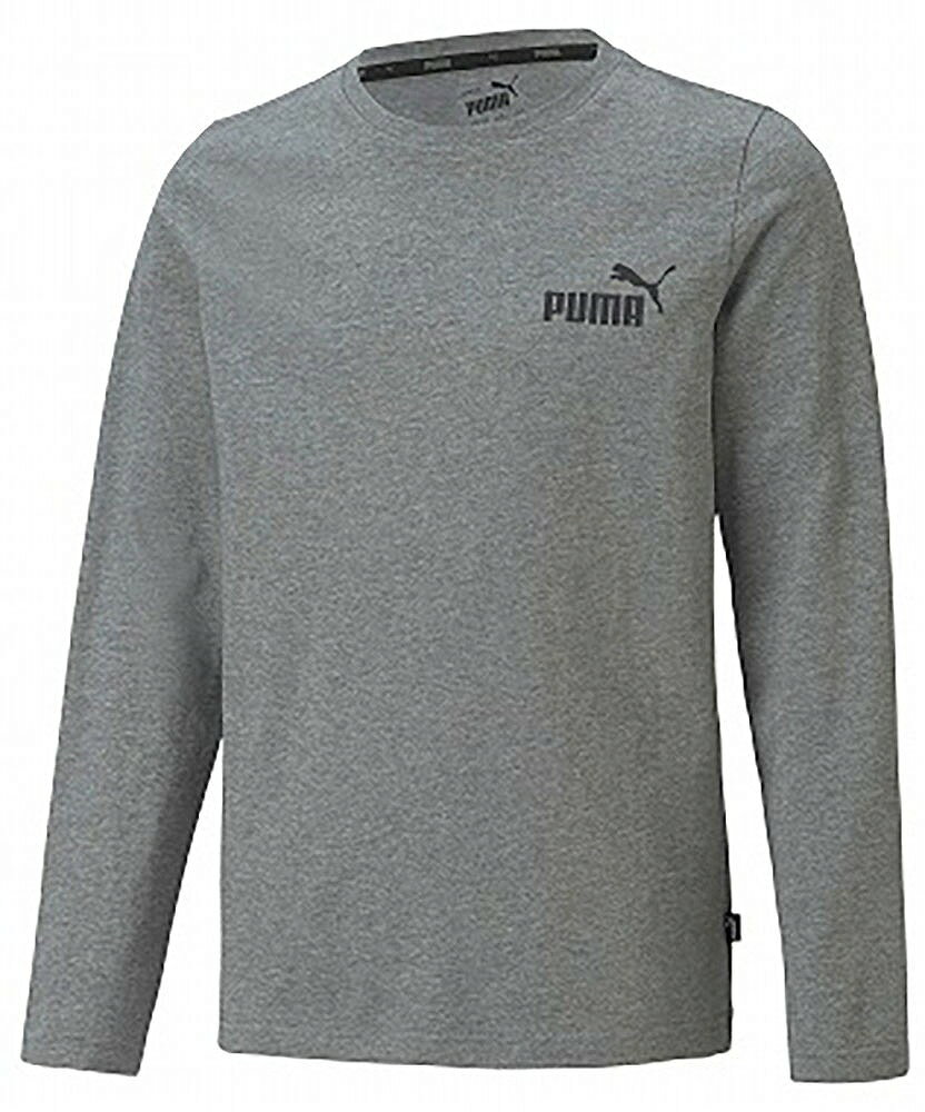 Ladies Wear - プーマ ESS NO.1 ロゴ LS Tシャツ（ミディアムグレーヘザー・サイズ：140） PJ-588985-03-140 PUMA