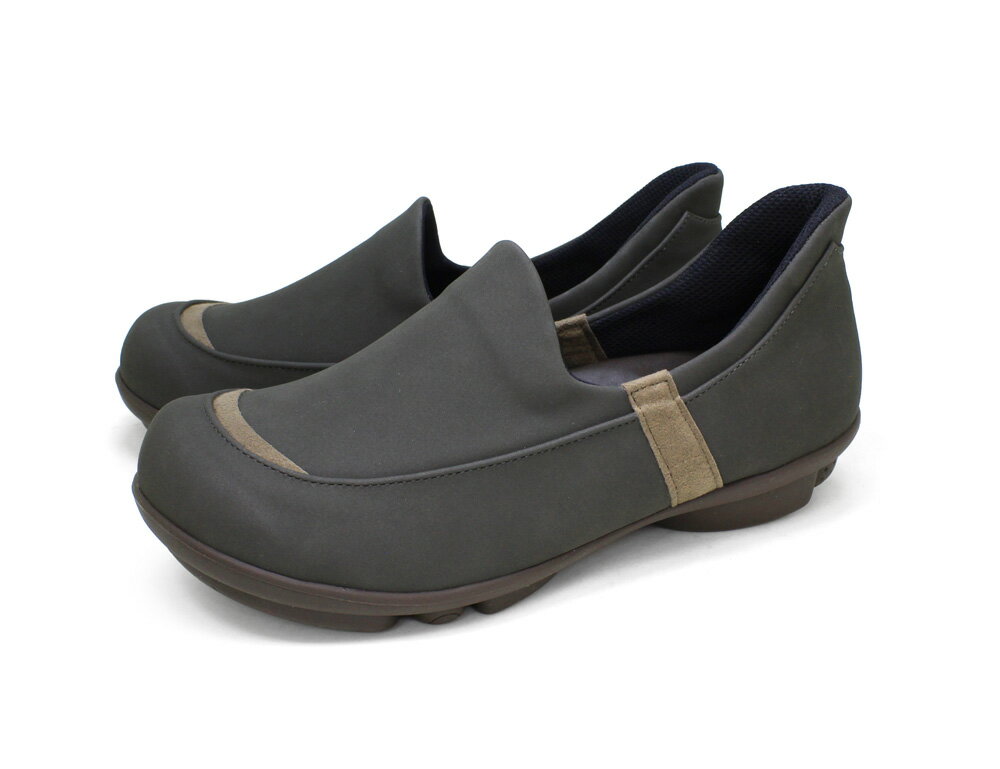 2ball（ツヴォル） レディース スットオン ハンズフリースリッポン（カーキ・サイズ：M 23.0-23.5cm） ..