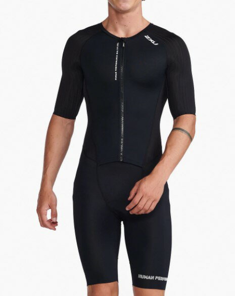 2XUʥġॺ桼 MT6426D-BLK/WHT-L 2XU  ȥ饤󥦥꡼֥ɥȥ饤ġBLK/WHTL 2XU AERO SLEEVED TRISUIT