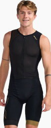 2XU（ツー・タイムズ・ユー） MT6660D-BLK/GLD-XS 2XU メンズ トライアスロンウェアライトスピード フロントジップ トライスーツ（BLK/GLD・サイズ：XS） 2XU Light Speed Front Zip Trisuit