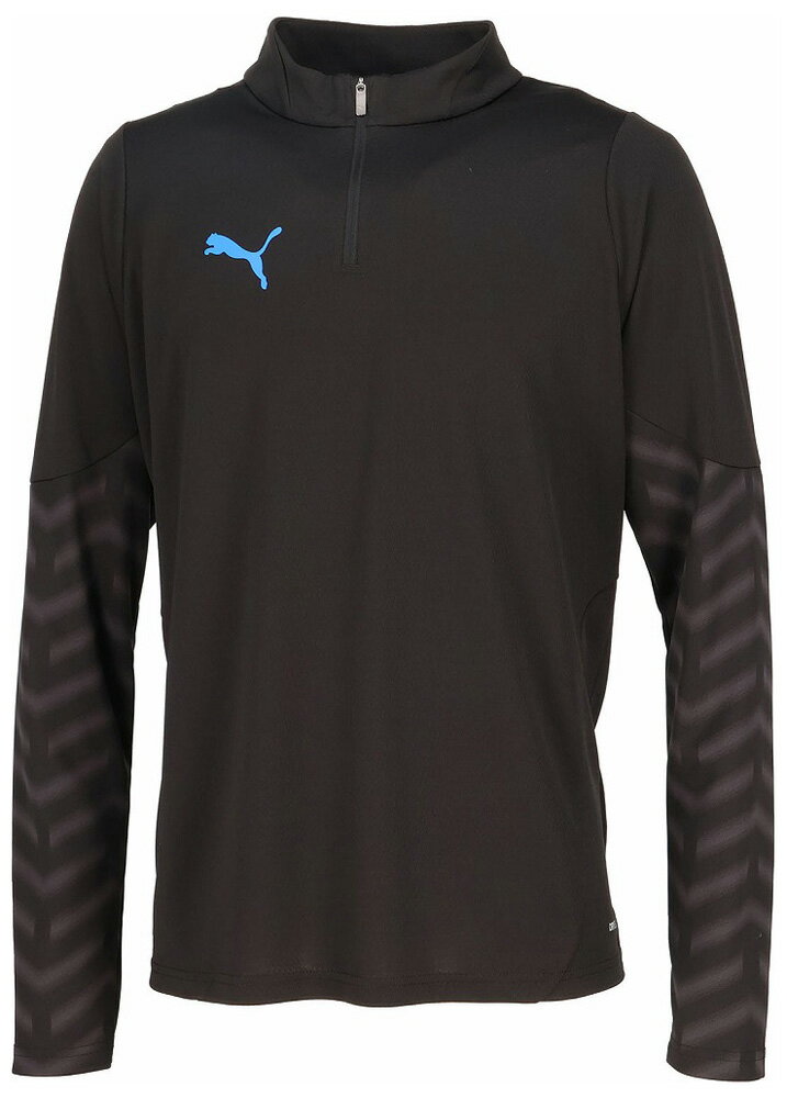 プーマ メンズ INDIVICUP 1/4 ジップトップ（PUMA Black-PUMA White-Ultra Blue・サイズ：L） PJ-660497-07-L PUMA [PJ66049707L]