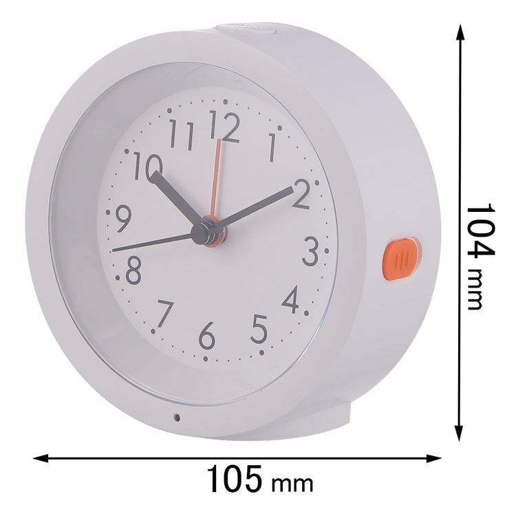不二貿易 センサーライト付き置時計 ホワイト 60695 [60695フジボウエキ]【返品種別A】