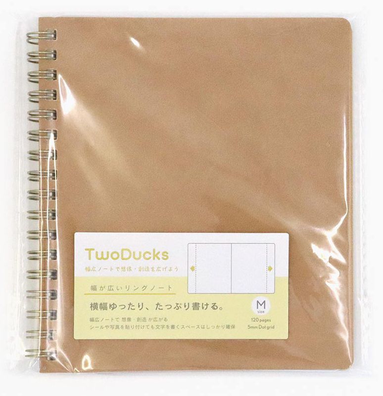 Other - TwoDucks 幅が広いリングノート 60枚 Mサイズ(アイボリー) サンノート TD0014