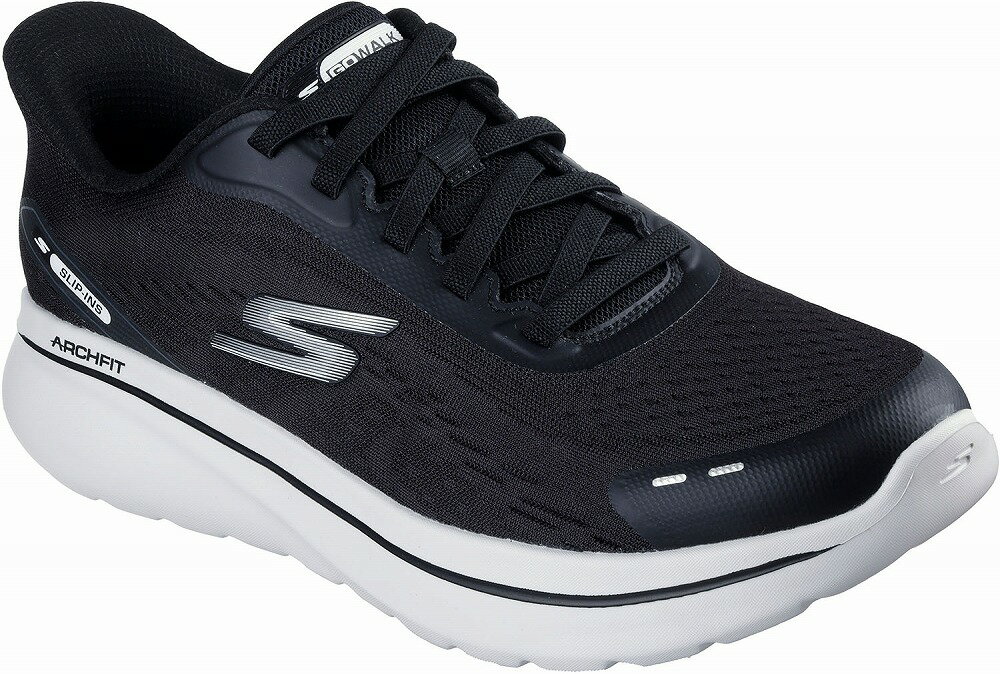 スケッチャーズ メンズ GO WALK ARCH FIT N-JOY-NOBEND（ブラックホワイト・サイズ：25.0cm） SKC-217075-BKW-25.0 SKECHERS
