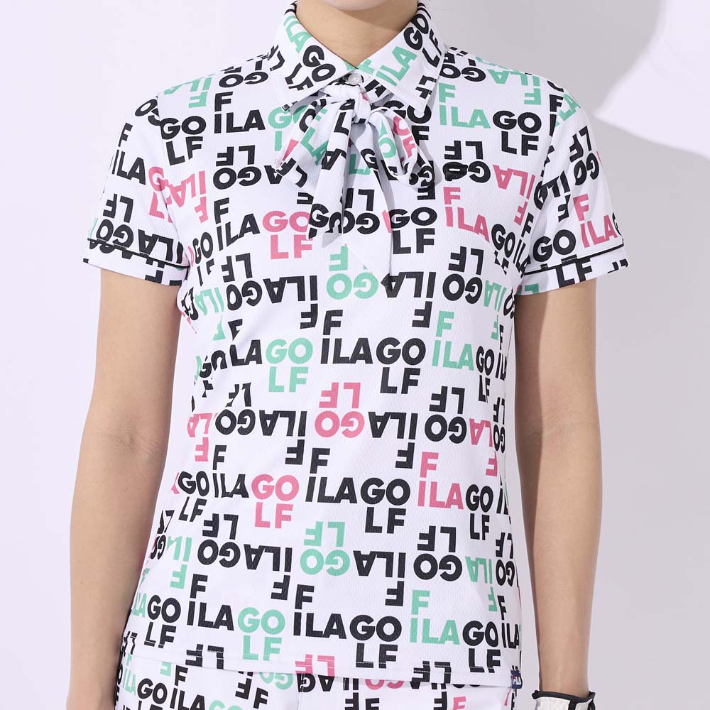 フィラ レディース ボウタイ半袖シャツ(ミックス・サイズ：M) 753663MMIX FILA GOLF