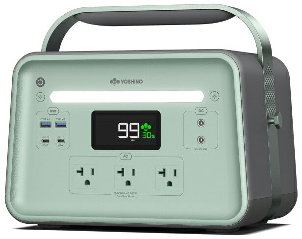 YOSHINO POWER JAPAN ポータブル電源 602Wh ACコンセント3口 USB-C出力搭載 固体電池 B600SST ヨシノパワージャパン [B600SST]