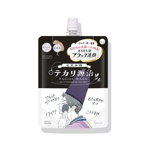 クリアターン 毛穴小町 テカリ源治 もちもちブラック洗顔　100g コーセーコスメポート クリアタ-ンケアナコマチBKセンガン