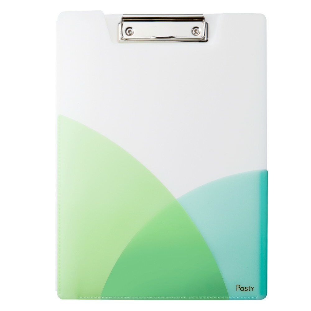 プラス Pasty パスティ クリップファイル A4（マスカットグリーン） FL-601CP (98895)