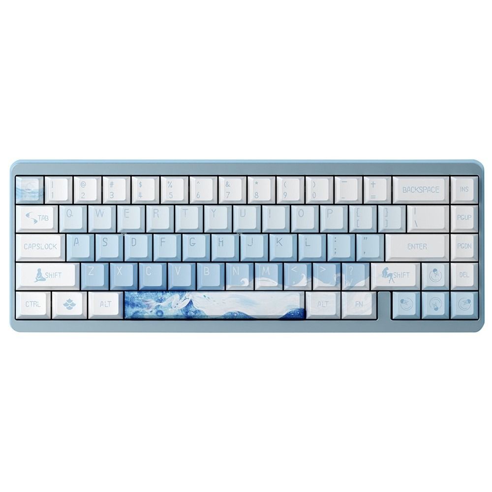 Varmilo�ʥ��ߥ��� ͭ�� �����ߥ󥰥����ܡ��� �Ѹ������US�����Varmilo VYU67 ANSI Ariel Gg-Mag White F�ʥ֥롼�� VMVYU67A109GMWF