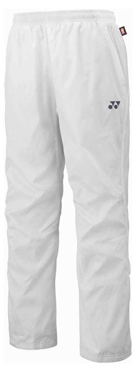 ヨネックス ユニセックス 裏地付ウィンドウォーマーパンツ（ホワイト・サイズ：SS） YO-80105-011-SS Y..