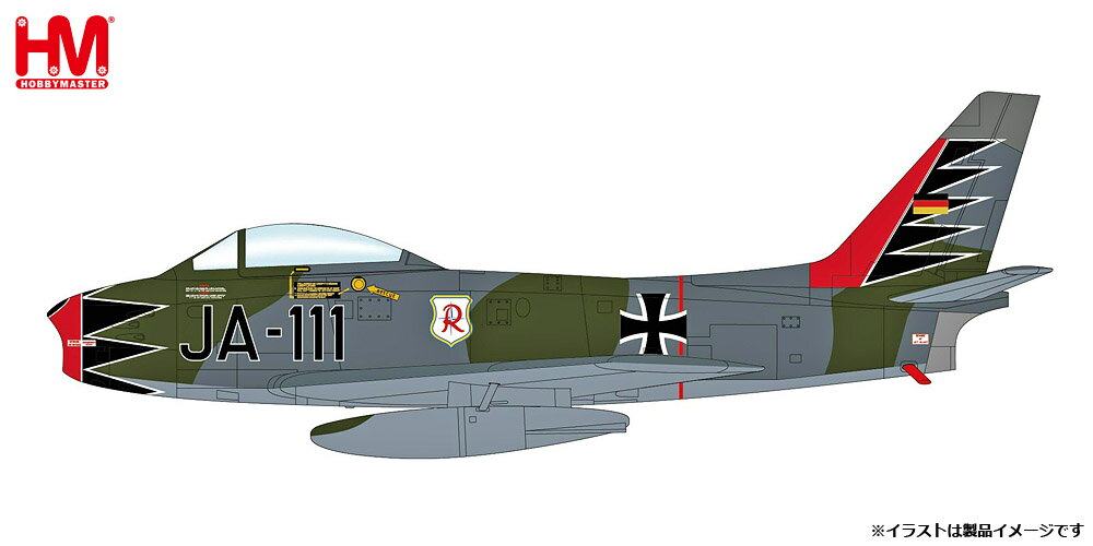 ホビーマスター 1/72 セイバー Mk.6 “西ドイツ空軍 JG-71 リヒトホーフェン JA-111”【HA4320】 塗装済完成品