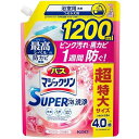 バスマジックリン スーパー泡洗浄 アロマローズの香り つめかえ用 1200ml 花王 バスマジSCARカエ 1200ML