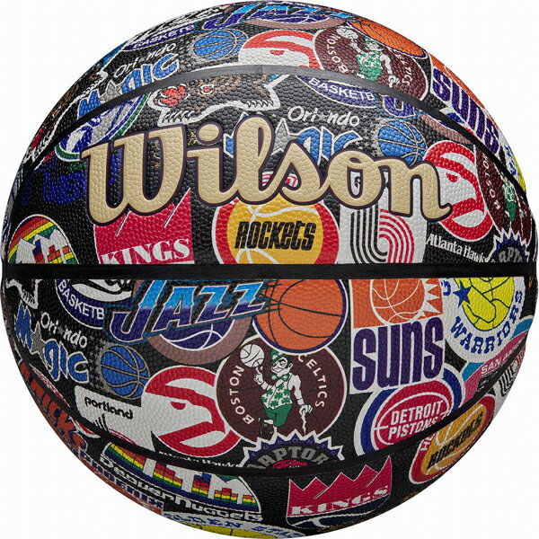Wilson（ウィルソン） NBA ALL TEAM RETRO バスケットボール(合成皮革) 7号球（オールチーム） WIL-4028501XB7