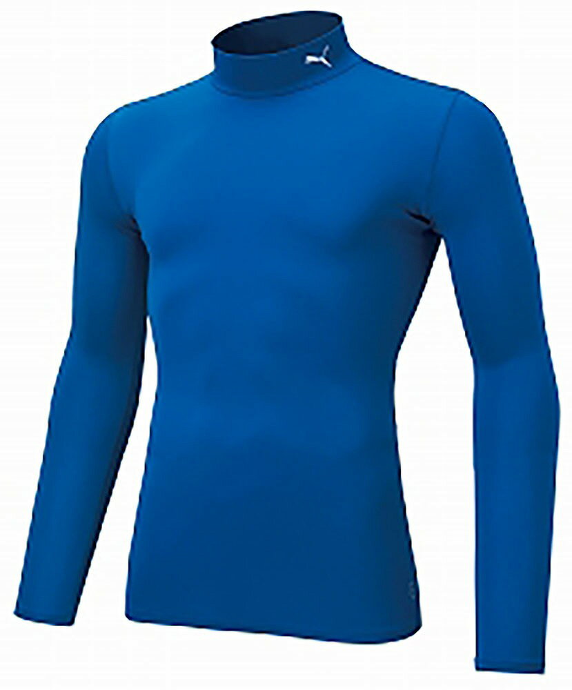 プーマ コンプレッション ジュニア モックネック 長袖シャツ（チームローヤル/ホワイト・サイズ：120） PJ-656332-10-120 PUMA