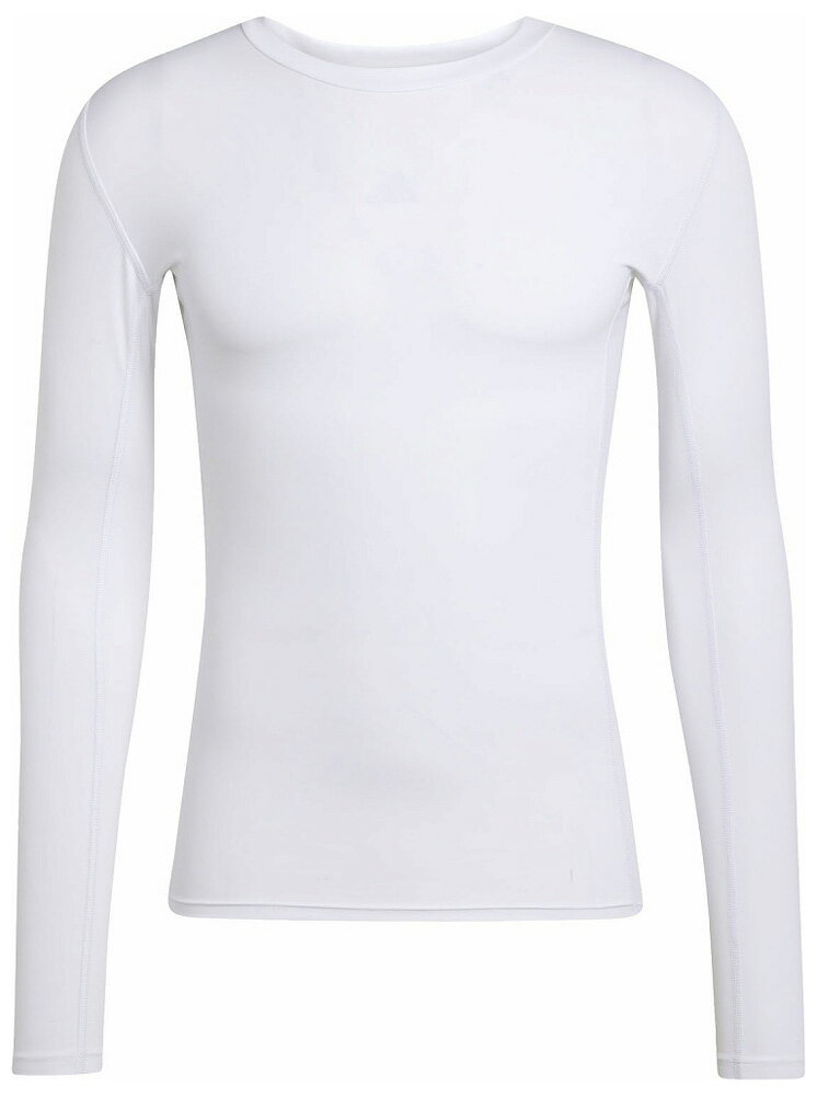 アディダス メンズ テックフィット 長袖Tシャツ（ホワイト・サイズ：J/S） ADJ-KSC51-JP2920-J/S adidas