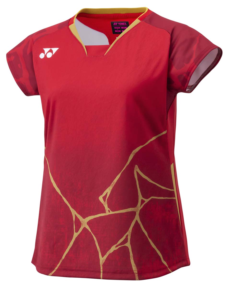 ヨネックス レディース ゲームシャツ（フィットシャツ）（ワイン・サイズ：O） YO-20962-021-O YONEX