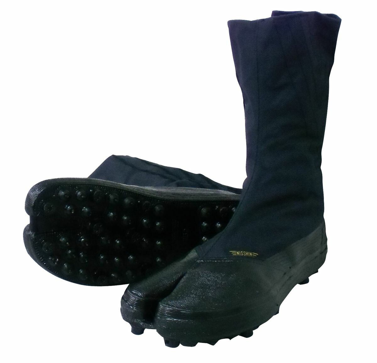 JSシユ-ズ8Rチカ-BK-25.5 日進ゴム JSシューズ 8R 大馳8枚 スパイク足袋 黒 25.5cm