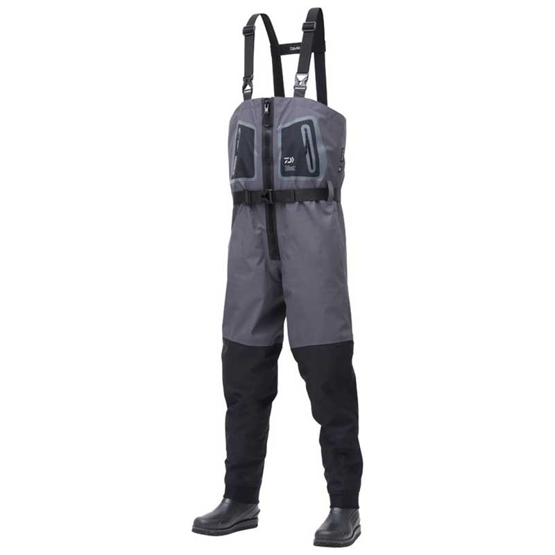 ダイワ ダイワ タイトフィットソルトブレスジップウェーダー SW-4502B-T M-Lサイズ(25.5〜26.0cm) SW-4502B-T M-L DAIWA 透湿ウェーダー フェルトスパイクソール チェストハイ