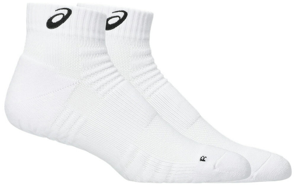 アシックス ユニセックス バレーボール グリップショートソックス12（ブリリアントホワイト×パフォーマ..
