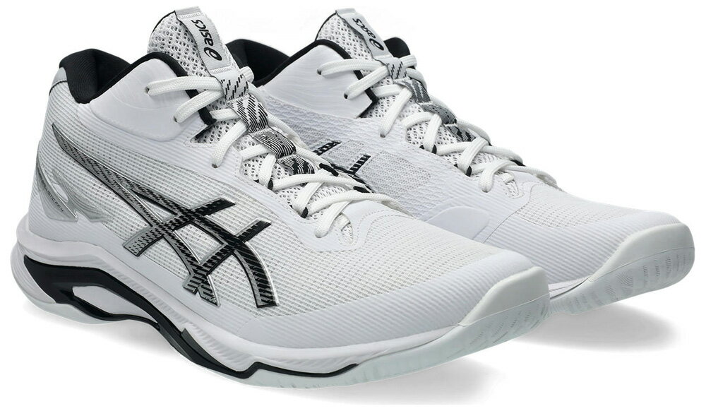 アシックス ユニセックス バレーボールシューズ NETBURNER BALLISTIC FF MT 4(WHITE/BLACK・サイズ:27.5cm) 1053...