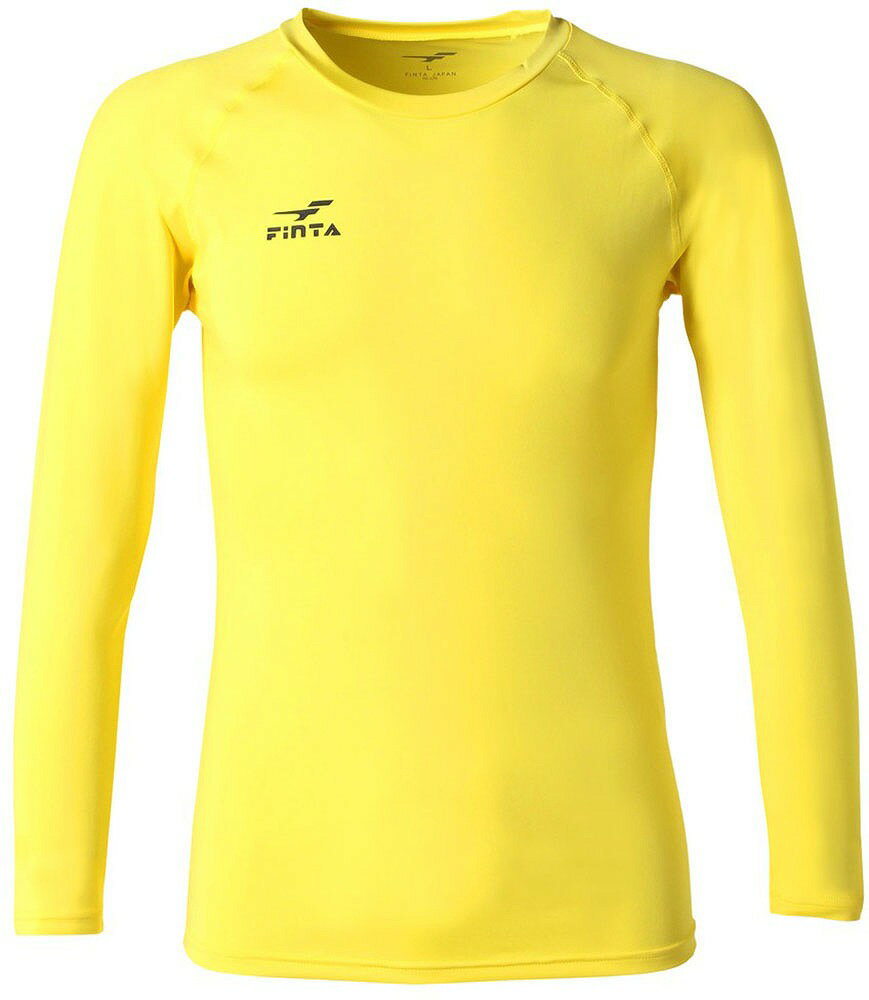 Other - FINTA（フィンタ） ストレッチL/Sクルーネックアンダーシャツ（イエロー・サイズ：S） FNT-FT5997-4100-S サッカー・フットサル用